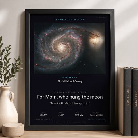 Framed certificate in a real home