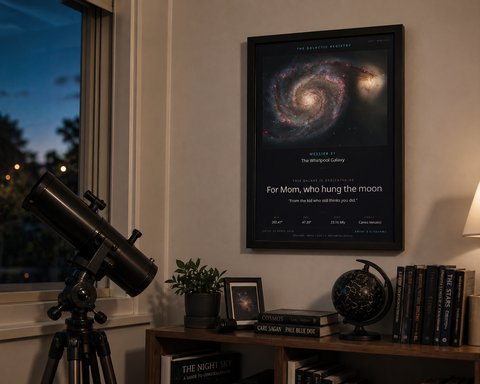 Framed certificate in a real home